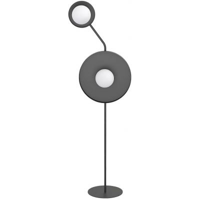 Emibig Kiss lampa stojąca 2x8 W czarna 1607/LP2