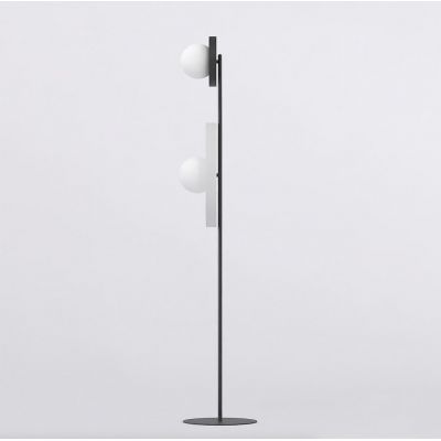 Emibig Kiss lampa stojąca 2x8 W biała/czarna 1609/LP2