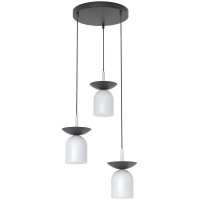 Emibig Ego lampa wisząca 3x10 W czarna 1611/3PREM