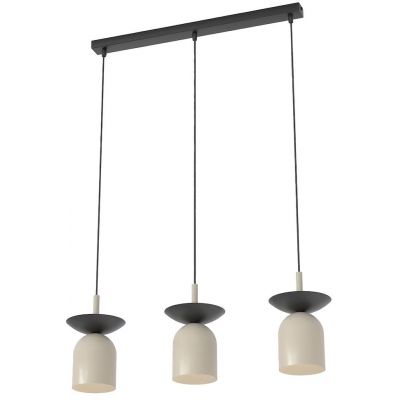 Emibig Ego lampa wisząca 3x10 W czarna/cappuccino 1612/3
