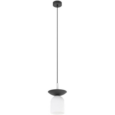 Emibig Ego lampa wisząca 1x10 W biała/czarna 1613/1