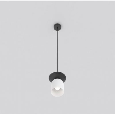 Emibig Ego lampa wisząca 1x10 W biała/czarna 1613/1