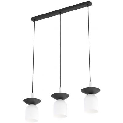Emibig Ego lampa wisząca 3x10 W biała/czarna 1613/3