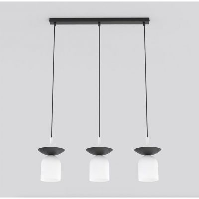 Emibig Ego lampa wisząca 3x10 W biała/czarna 1613/3