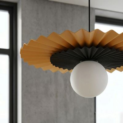 Emibig Umbra lampa wisząca 1x8 W pomarańczowa/czarna 1733/1