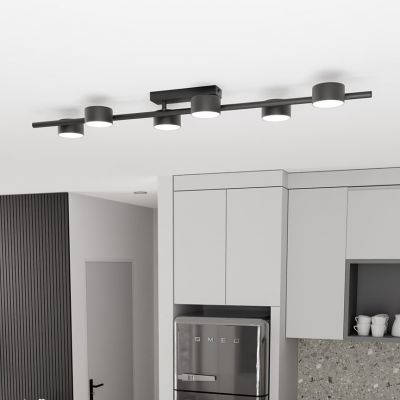 Emibig Bet lampa podsufitowa 6x12 W czarna 1467/6