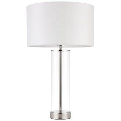 Endon Lessina lampa stołowa 1x40W biała/srebrna 70600