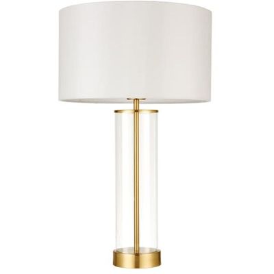 Endon Lessina lampa stołowa 1x40W biała/złota 68802