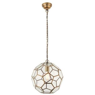 Endon Miele lampa wisząca 1x40W mosiądz/biały 69784