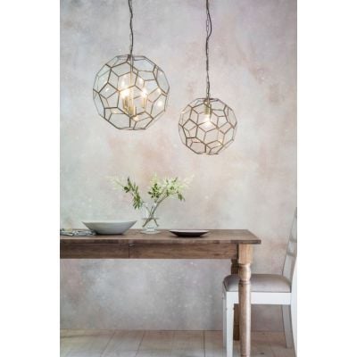 Endon Miele lampa wisząca 1x40W mosiądz/biały 69784