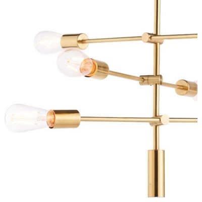 Endon Rubens lampa wisząca 6x60W złota 77114