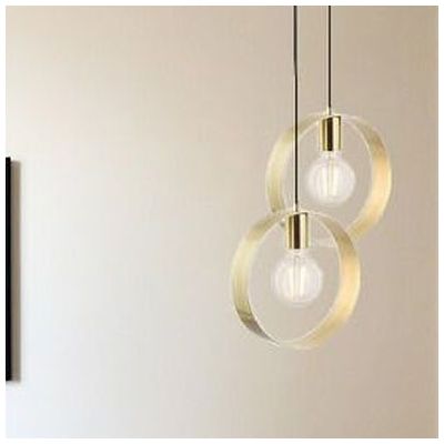 Endon Hoop lampa wisząca 1x40W złota 81921