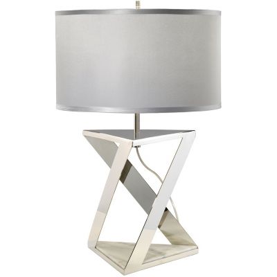 Elstead Lighting Aegeus lampa stołowa 1x60 W srebrna-nikiel AEGEUS-TL