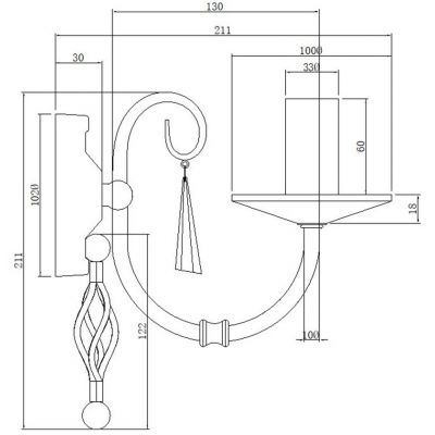 Elstead Lighting Aegean kinkiet 1x60 W nikiel polerowany AG1-POL-NICKEL