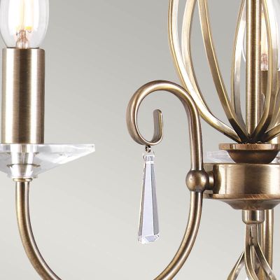Elstead Lighting Aegean lampa wisząca 3x60 W mosiądz postarzany AG3-AGED-BRASS