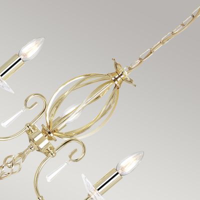 Elstead Lighting Aegean lampa wisząca 3x60 W polerowany mosiądz AG3-POL-BRASS