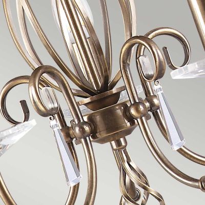 Elstead Lighting Aegean lampa wisząca 5x60 W postarzany mosiądz AG5-AGED-BRASS