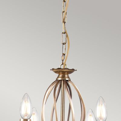 Elstead Lighting Aegean lampa wisząca 8x60 W postarzany mosiądz AG8-AGED-BRASS