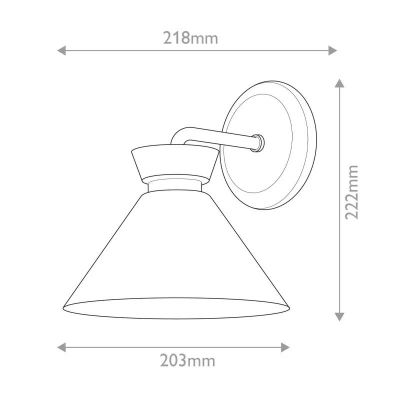 Elstead Lighting Halston kinkiet 1x40 W złoty ALM-HALSTON-1WB-GD