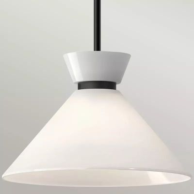 Elstead Lighting Halston lampa podsufitowa 1x60 W czarna ALM-HALSTON-P-M-BK