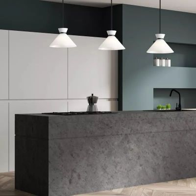Elstead Lighting Halston lampa podsufitowa 1x60 W czarna ALM-HALSTON-P-M-BK