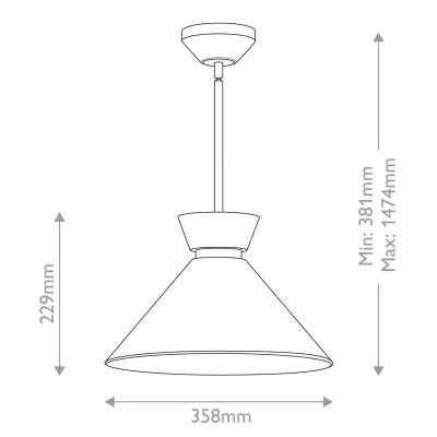 Elstead Lighting Halston lampa podsufitowa 1x60 W czarna ALM-HALSTON-P-M-BK