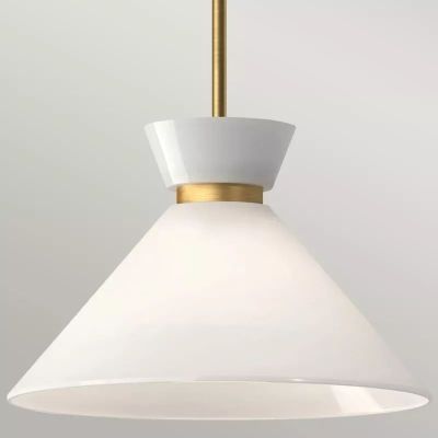 Elstead Lighting Halston lampa podsufitowa 1x60 W złota ALM-HALSTON-P-M-GD