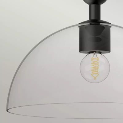 Elstead Lighting Jude lampa podsufitowa 1x30 W czarna ALM-JUDE-P-MB-CL