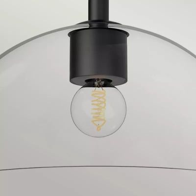 Elstead Lighting Jude lampa podsufitowa 1x30 W czarna ALM-JUDE-SF-MB-CL