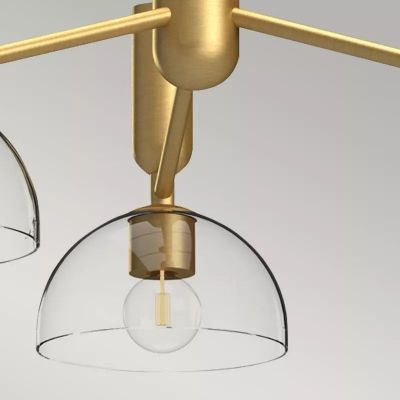 Elstead Lighting Jude lampa podsufitowa 3x60 W ALM-JUDE3-GD-CL