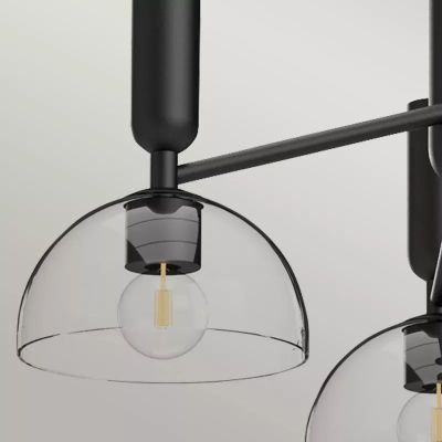 Elstead Lighting Jude lampa podsufitowa 3x60 W czarna ALM-JUDE3-MB-CL