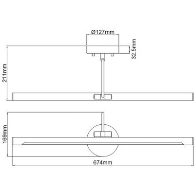 Elstead Lighting Alton kinkiet 1x11,6 W chrom polerowany ALTON-PL-L-PC