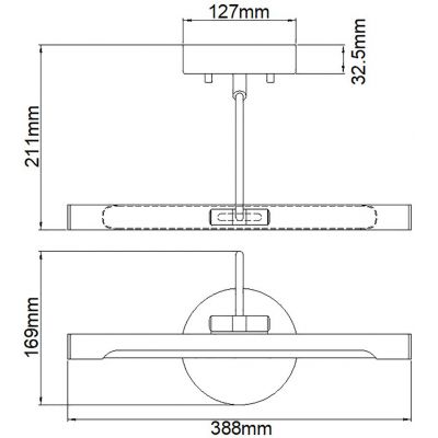 Elstead Lighting Alton kinkiet 1x6,6 W biały ALTON-PL-S-WHT