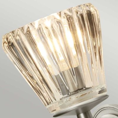 Elstead Lighting Agatha kinkiet 1x3 W 1x1 W nikiel szczotkowany BATH-AGATHA-BN