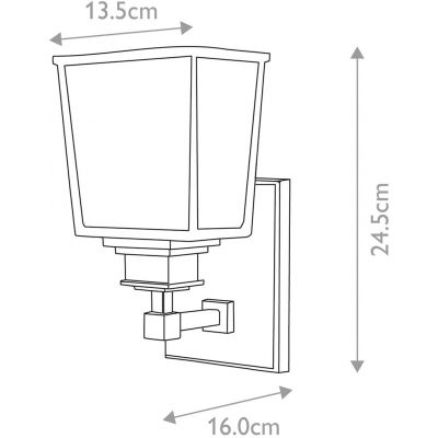 Elstead Lighting Aylesbury kinkiet 1x3 W chrom polerowany BATH-AY1