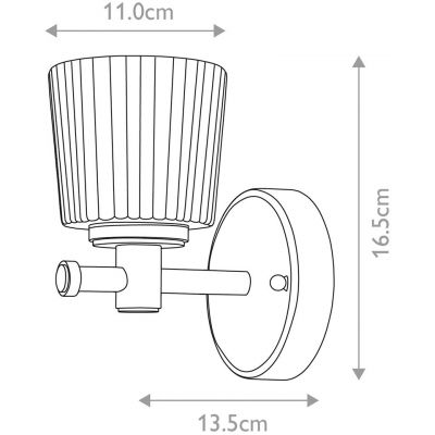Elstead Lighting Binstead kinkiet 1x3 W chrom polerowany BATH-BN1