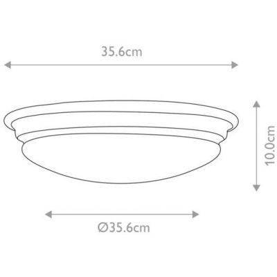 Elstead Lighting Brompton plafon 1x5,7 W mosiądz polerowany BATH-BROMPTON-F-PB