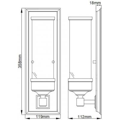 Elstead Lighting Cambridge kinkiet 1x3 W chrom polerowany BATH-CM1