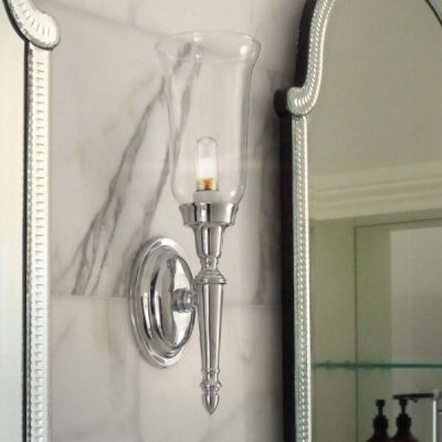 Elstead Lighting Dryden kinkiet 1x3 W nikiel polerowany BATH-DRYDEN2-PN