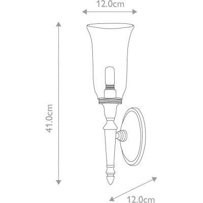 Elstead Lighting Dryden kinkiet 1x3 W nikiel polerowany BATH-DRYDEN2-PN