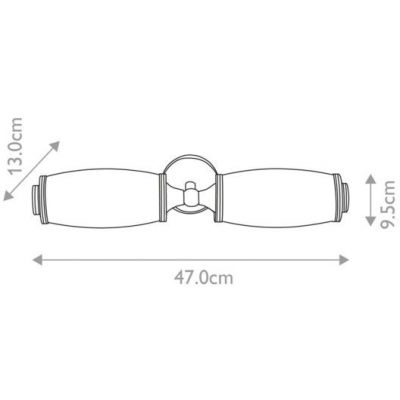 Elstead Lighting Eliot kinkiet 2x3 W mosiądz polerowany BATH-ELIOT2-PB