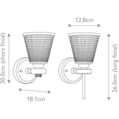 Elstead Lighting Gunnislake kinkiet 1x3 W mosiądz szczotkowany BATH-GUNNIS1-BB
