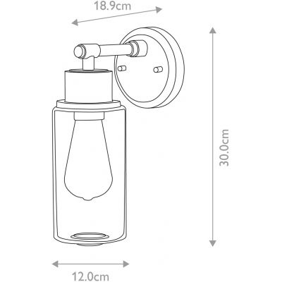 Elstead Lighting Greenwich kinkiet 1x60 W mosiądz szczotkowany BATH-MORVAH1-BB