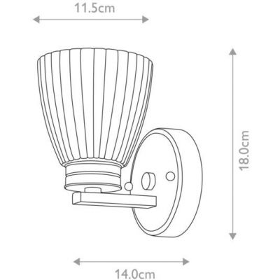 Elstead Lighting Wallingford kinkiet 1x3 W chrom polerowany BATH-WL1