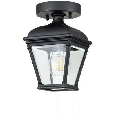 Elstead Lighting Bayview lampa podsufitowa zewnętrzna 1x60 W czarna BAYVIEW-PORCH-BK