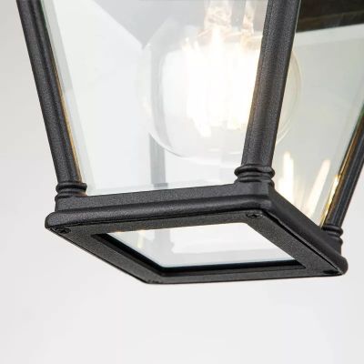 Elstead Lighting Bayview lampa podsufitowa zewnętrzna 1x60 W czarna BAYVIEW-PORCH-BK