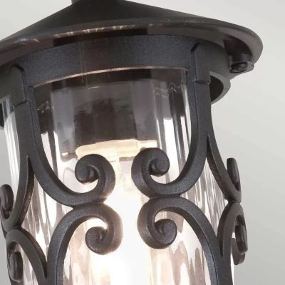 Elstead Lighting Hereford lampa podsufitowa zewnętrzna 1x60 W czarna BL13A-BLACK
