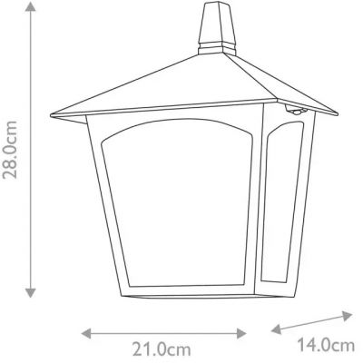 Elstead Lighting York kinkiet zewnętrzny 1x60 W czarny BL15-BLACK