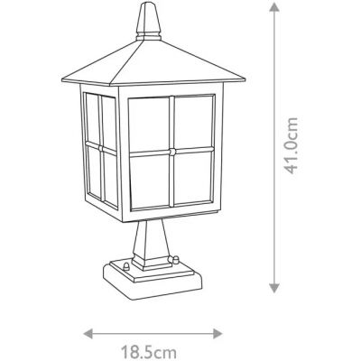 Elstead Lighting Winchester lampa stojąca zewnętrzna 1x60 W czarna BL25-BLACK