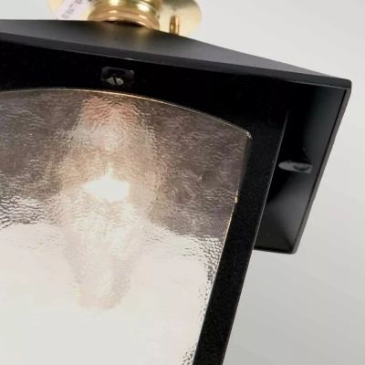 Elstead Lighting York lampa podsufitowa zewnętrzna 1x60 W czarna BL6C-BLACK